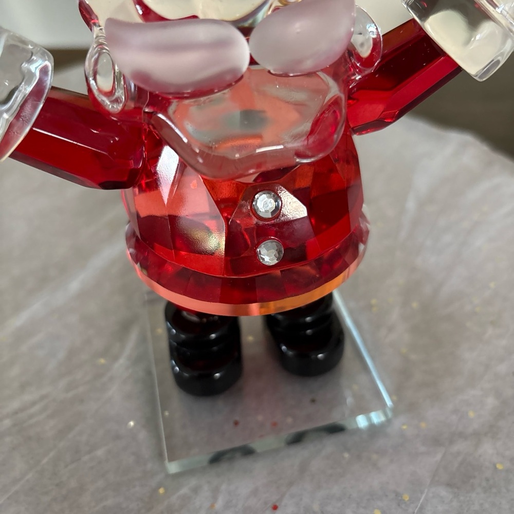Crystal Santa Claus Standing Beautiful Piece 7” - Picture 10 of 12
